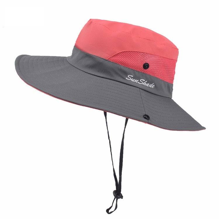 Chapeau de soleil pliable unisexe d'été Pêcheur Hommes Femmes Large bord Décontracté Extérieur Voyage Plage Protection solaire Anti-UV Chapeaux de soleil