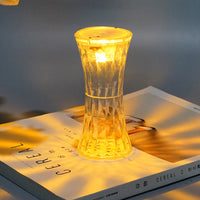 Petite lampe décorative créative en cristal à taille fine pour une atmosphère chaleureuse