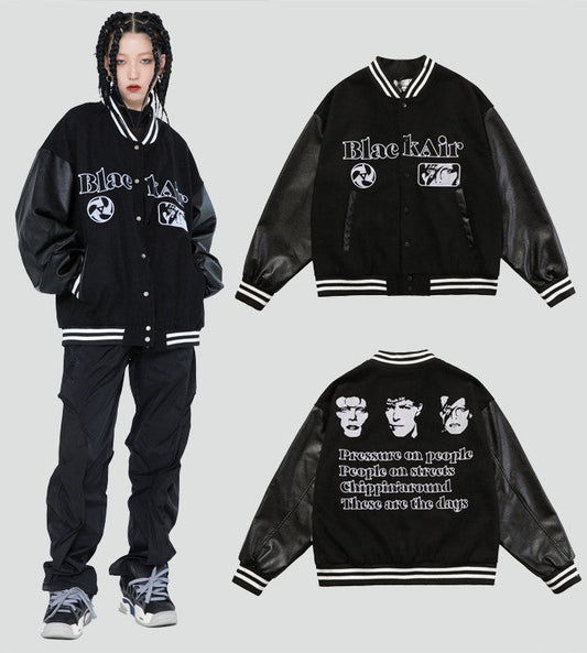 Chaqueta con diseño retro bordado de próxima generación