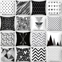 Housse de coussin de canapé abstraite géométrique moderne pour articles ménagers automobiles