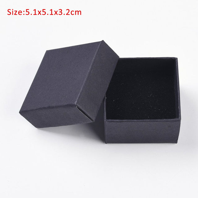 Caja de regalo de cartón rectangular para joyería