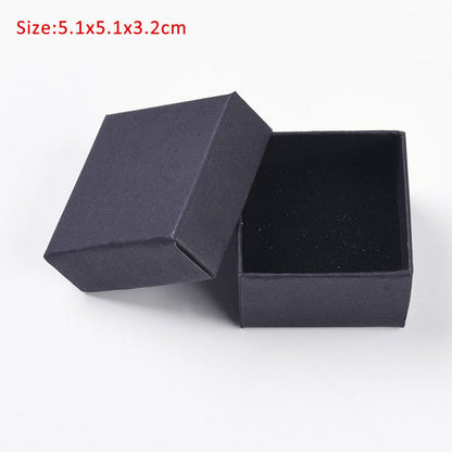 Caja de regalo de cartón rectangular para joyería