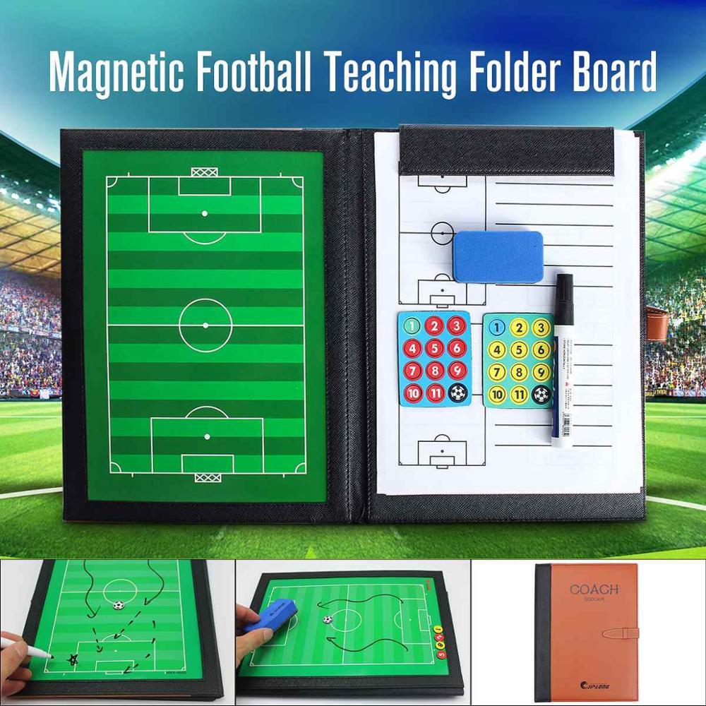 Tableau tactique de football Housse en cuir PU Tableau d'arbitre pour l'enseignement