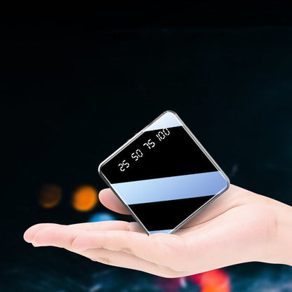 Mini-banque d'alimentation compacte avec miroir intégral