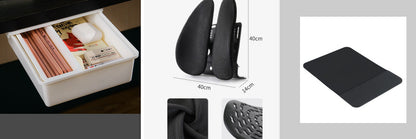 Qi Wireless Charger Mouse Mat Smart Phone Ultrathin Fast Charging Pad Mousepad Black