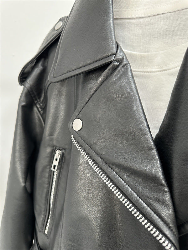 Blouson de moto en textile court
