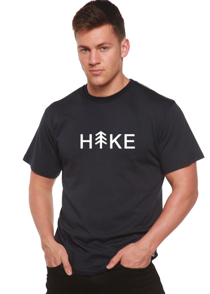 T-shirt graphique à manches courtes pour homme en bambou, viscose et coton biologique Hike