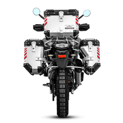 LOBOO Aluminum Side Panniers, Top Case & Mounting Rack System for CFMOTO 450MT (2024-)