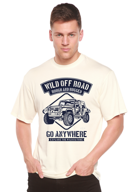 Camiseta gráfica de manga corta de viscosa de bambú y algodón orgánico para hombre Wild Off Road Spun Bamboo®