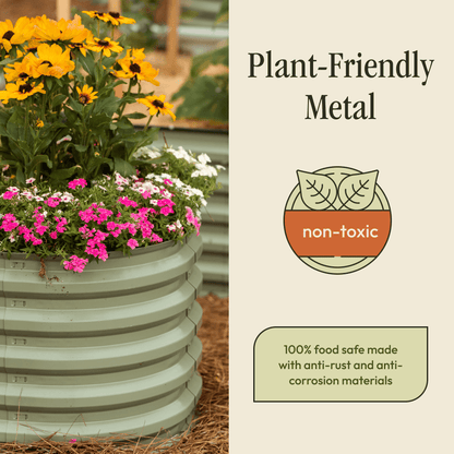 Gro-Rite Premium Metal Raised Garden Bed Kit