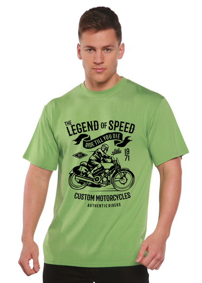 T-shirt graphique à manches courtes en viscose de bambou et coton biologique The Legend of Speed Spun Bamboo® pour hommes