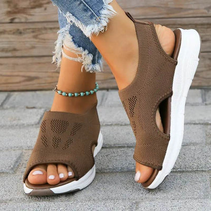 Women’s Orthopedic Mesh Slingback Sport Washable Sandals – Breathable Thick Sole Comfort Shoes