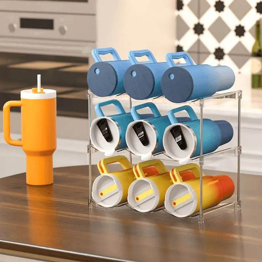 Water Bottle Organizer Rack for Kitchen