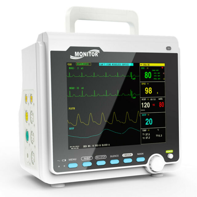 Veterinary PET Vet Patient Monitor Multiparameter ICU Machine Big Screen 6 Parameters