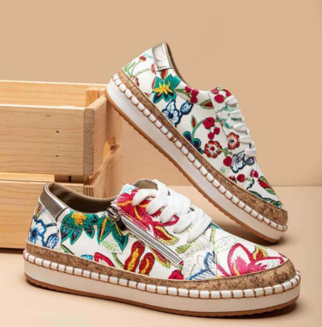 Ethnic Style Printed Flats Decor