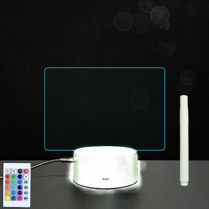 Tableau de messages manuscrits en acrylique 3D avec lumière LED