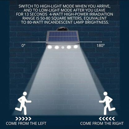 2/4-Pack Outdoor Solar Wall Lights – Motion Sensor, Dusk-to-Dawn, IP44 Rated