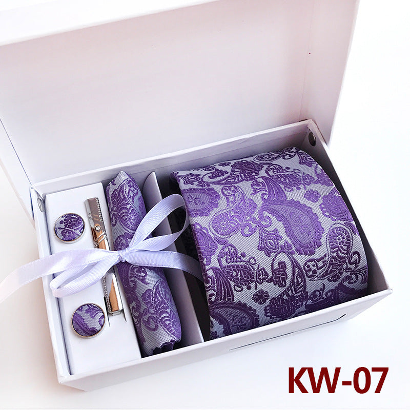 Caja de regalo de corbatas para hombre, 6 piezas, traje de negocios