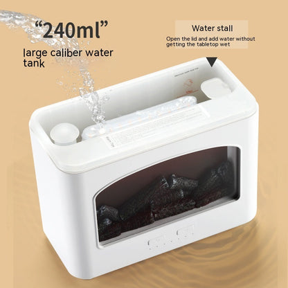 Desktop 3D Fireplace Simulation Flame Aroma Diffuser Household Hotel Usb Air Humidifier