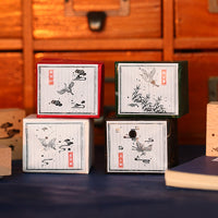 Set de sceaux en bois Mr. Paper, Série Huahegui, Matériel de papeterie pour carnet DIY Impression