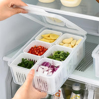 Refrigerator Organizer Set with 6 Containers