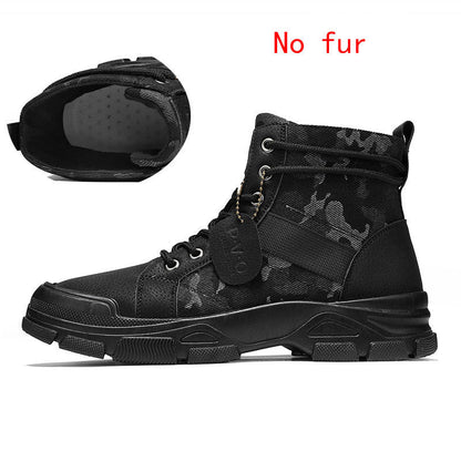 Botas de invierno de algodón polar para hombre