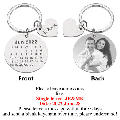 Stainless Steel Mirror DIY Pendant Outer Hole Round Card Keychain