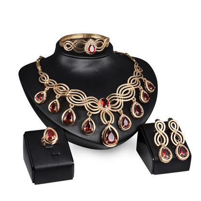 Set Jewelry Gems Necklace