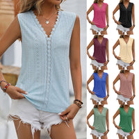 Women's Lace V-Neck Hollow Vest