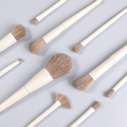 10-Piece Professional Makeup Brush Set – Eye Shadow, Blush, Contour & More