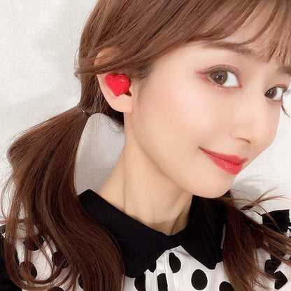Auriculares inalámbricos Bluetooth con forma de corazón, alta estética