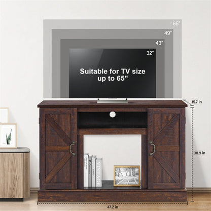 Meuble TV en bois de style vintage pour salon