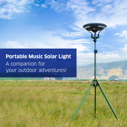 TRU De-LIGHT | Multipurpose Singing Music Solar LED Light | Garden, Camping Portable Light, Strong Bluetooth Speaker | Main Light + 3 Independent Detachable Multi Mode Lights