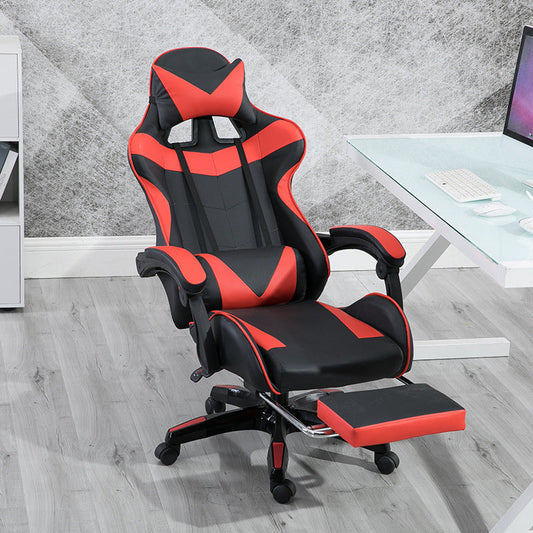 Chaise d'ordinateur Internet Café Compétition Siège de voiture de course Jeu à domicile Ancre en direct