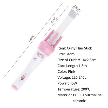 Rotating curling iron