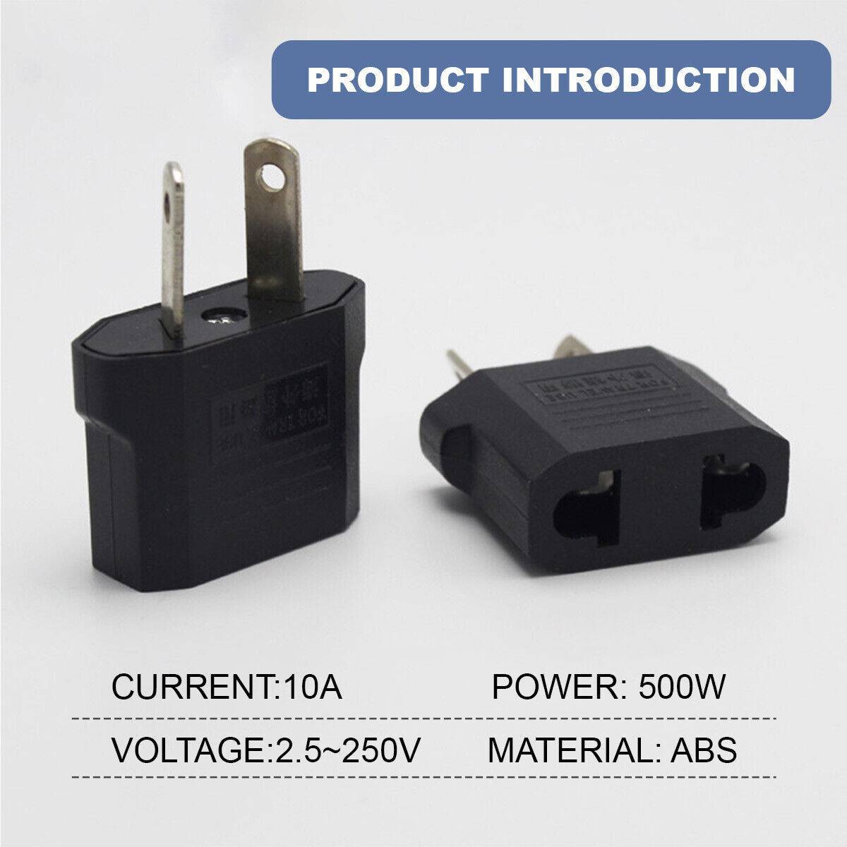 2x Us Travel Adapter Essential