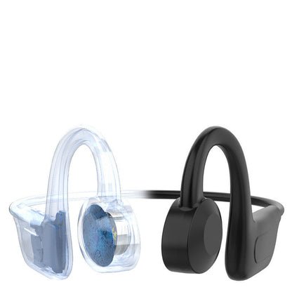 Concepto de conducción ósea verdaderos auriculares inalámbricos de ajuste abierto