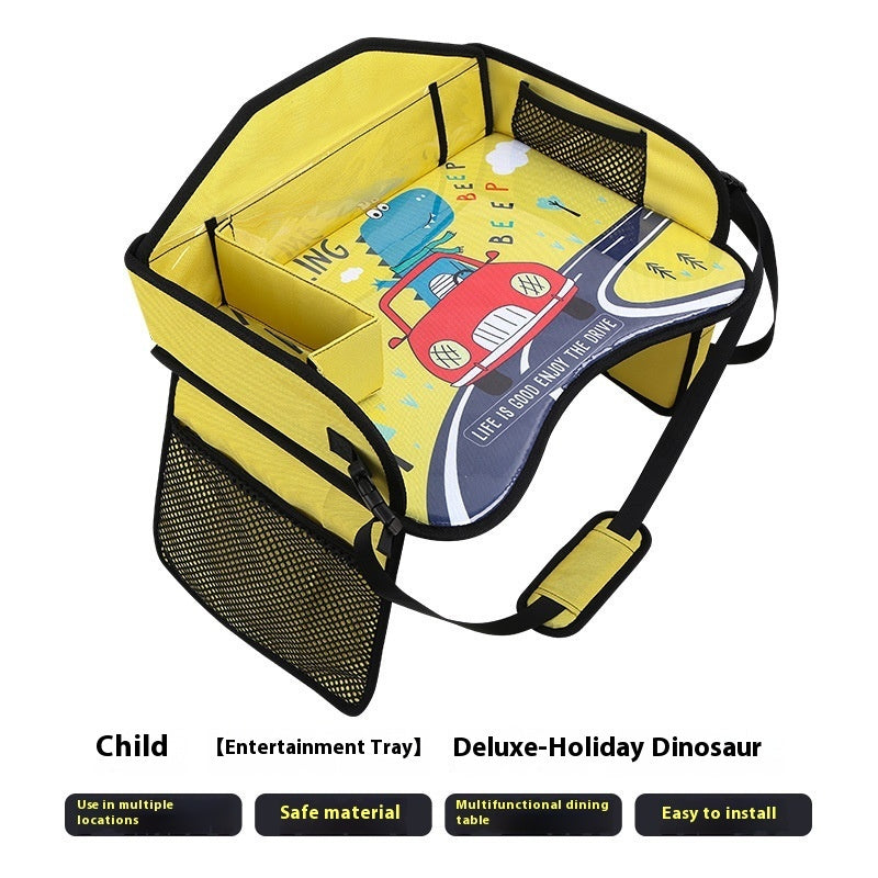 Assiette pour enfants CAR - Produit fantastique pour bébé - Plateau de rangement arrière de voiture