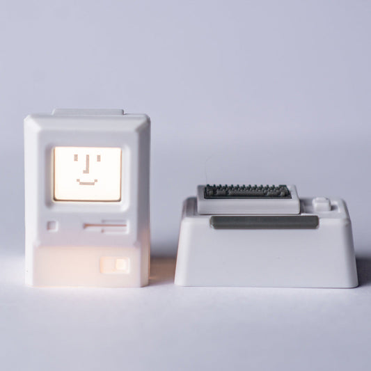 Clavier mécanique, Capuchon de touche translucide, Personnalité rétro Macintosh années 80
