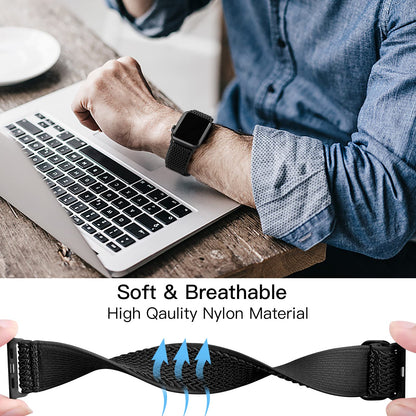 Watch Elastic Nylon Band — Stretchy Solo Loop for Series 1-11, SE & Ultra 38mm-4