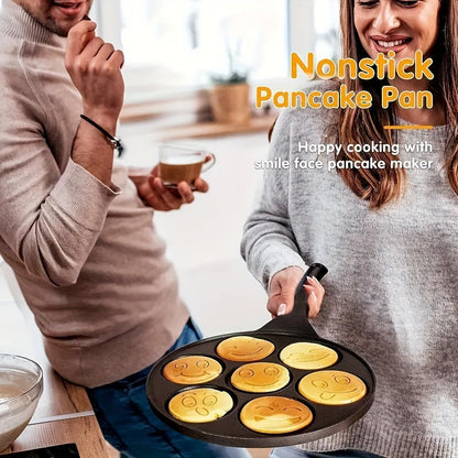 7-Cup Nonstick Pancake & Waffle Maker Pan Easy Breakfast