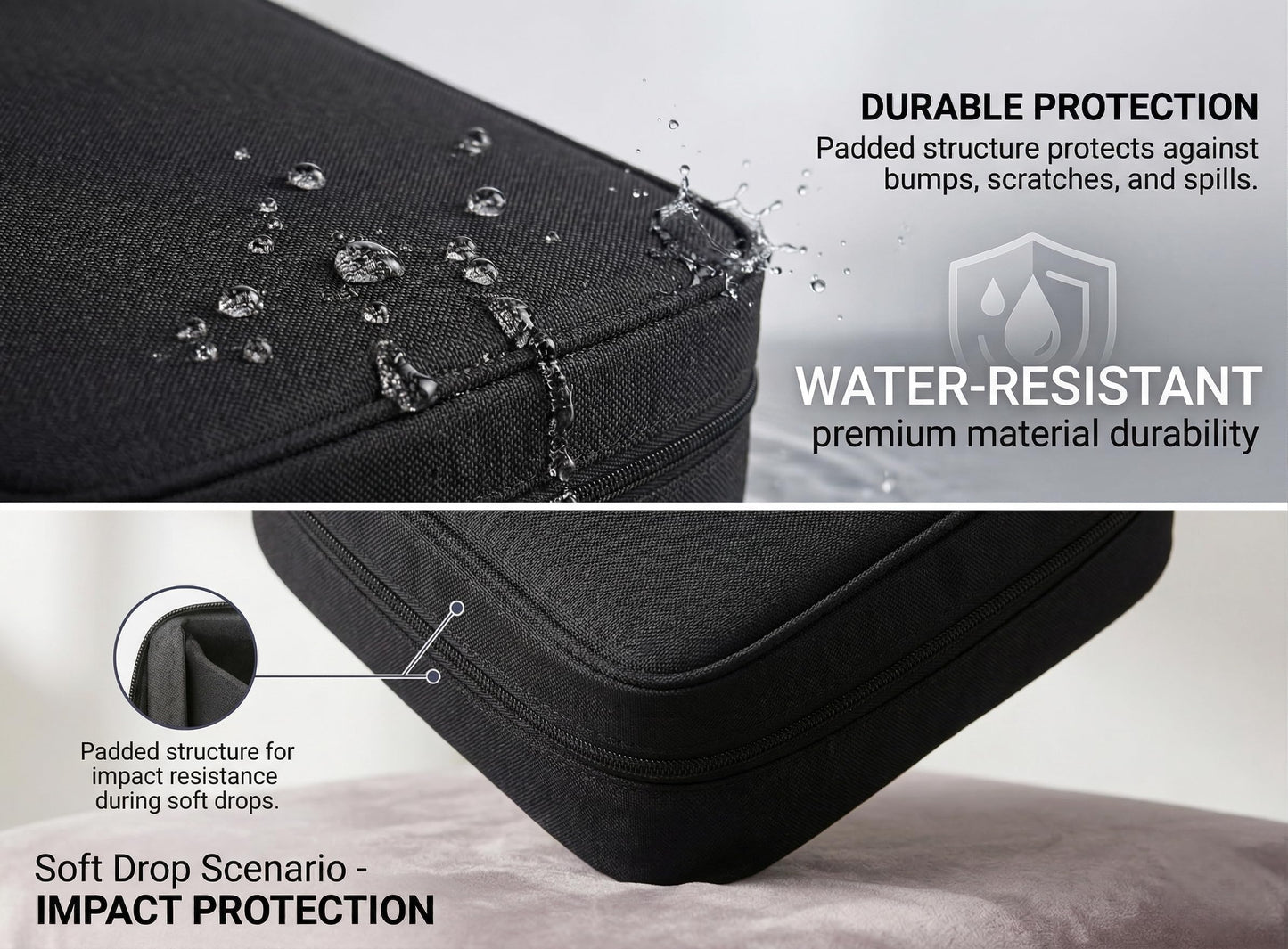 Organizer Bag Travel Removable Dividers – Electronics O