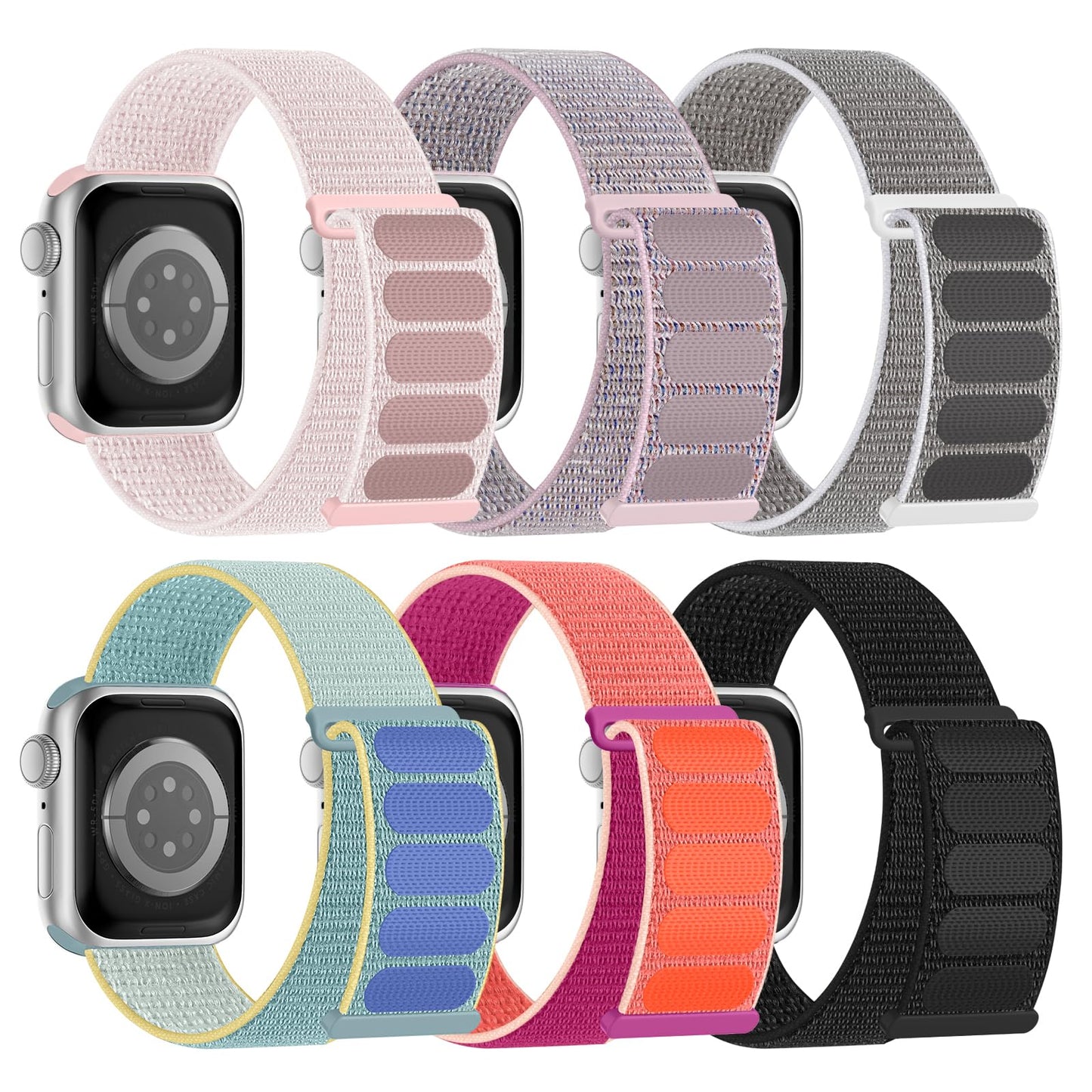Bracelet Sport en nylon tissé pour Apple Watch 38 mm 40 mm 41 mm 42 mm 44 mm 45 mm 46 mm 49 mm F