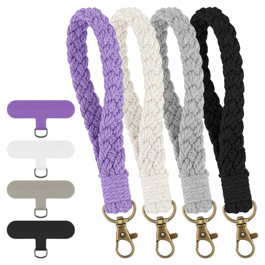 Lot dragonne de téléphone, cordon de téléphone portable avec onglets adhésifs, bracelet anti-perte