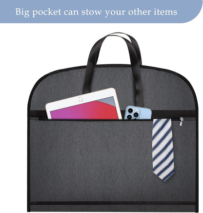 Waterproof Foldable Garment Bag Oxford Travel Suit Cover with Pocket
