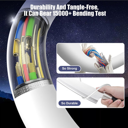 [3.3Ft+6.6Ft+10Ft] 60W Usb C To Usb C Cable, Type C To Type C Cable,Fast Chargin