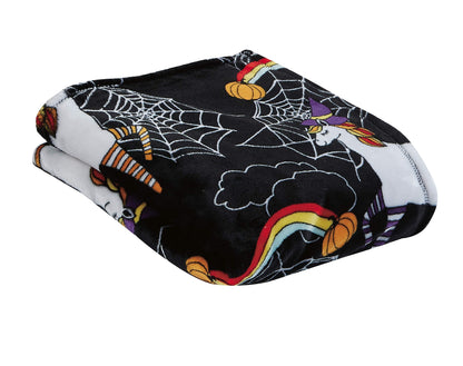 Decor&More Happy Halloween Microplush Throw Blanket (50" x 60")
