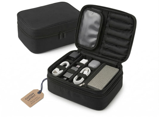 Organizer Bag Travel Removable Dividers – Electronics O