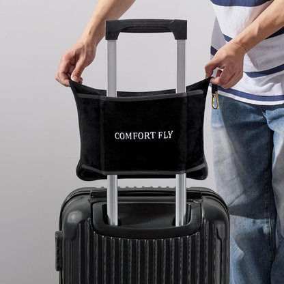 Comfort Fly Travel Blanket & Pillow" 2-in-1 Micro Plush Airplane Blanket with Carry Case (40" x 70")