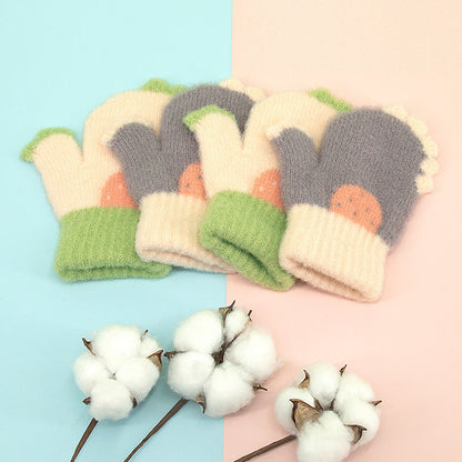 Gants d'hiver en laine pour enfants pour la chaleur